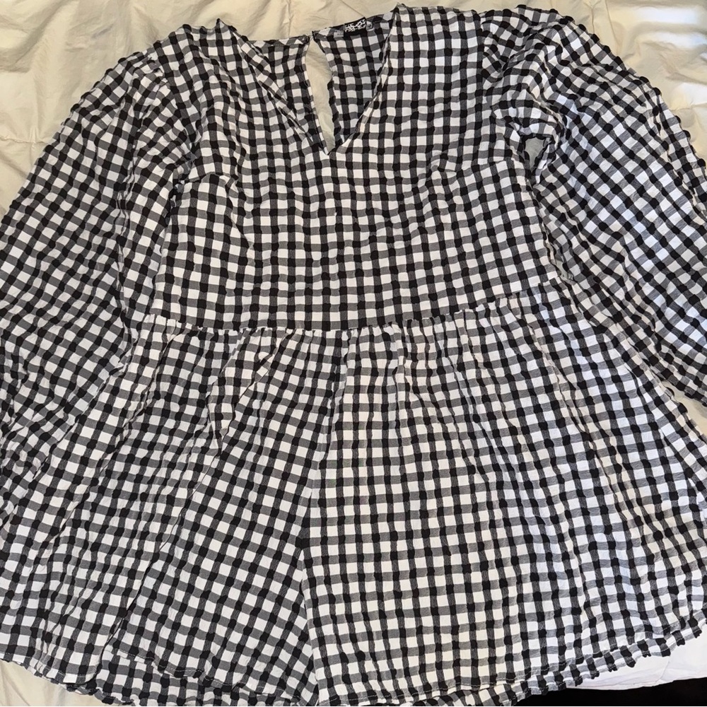 ASOS gingham romper